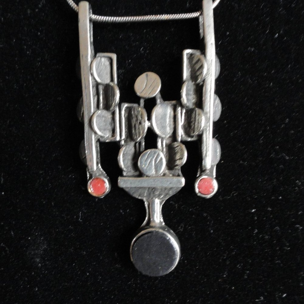 Handcrafted Pewter Pendant Necklace